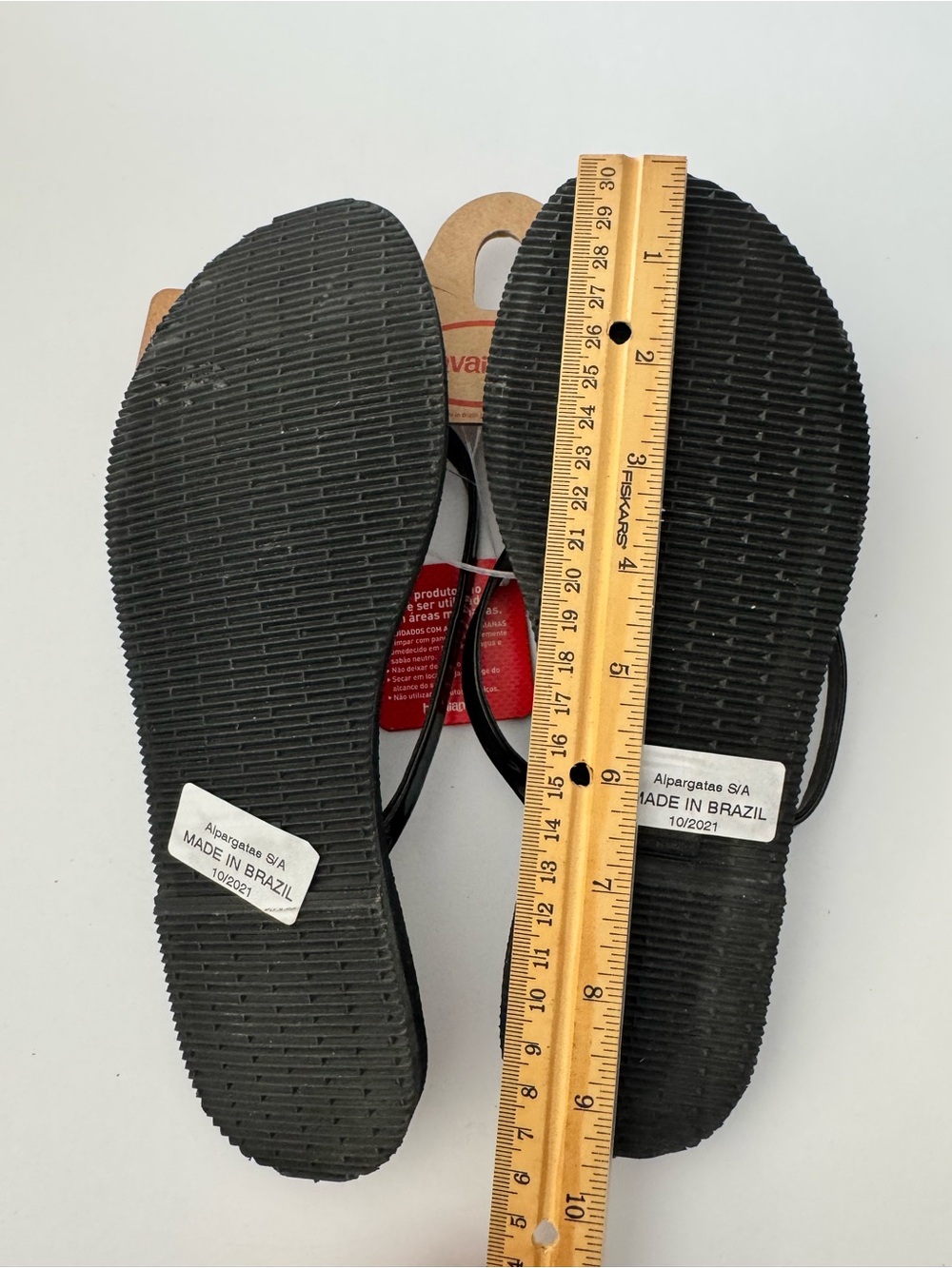 Havaianas Black Flip Flops Women’s “Slim” 37-38 / 7-8 NWT - Picture 6 of 6